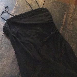 Rimini long black dress